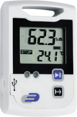 Hőmérséklet mérés adatgyűjtő, 2 x 60000 adat tárolással, -30…+70 °C, Dostmann Electronic LOG100
