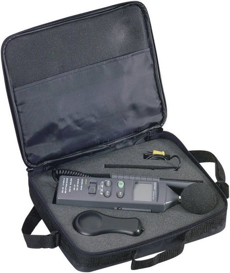 Környezetvédelmi mérőműszer, hőmérséklet, páratartalom, fény és zajszint mérő Voltcraft DT-8820 5. kép