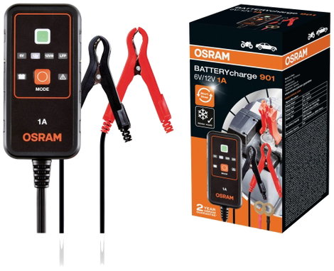 OSRAM BATTERYcharge 901 OEBCS901 Autós töltőkészülék, Automatikus töltő 6 V, 12 V 1 A 1 A 7. kép