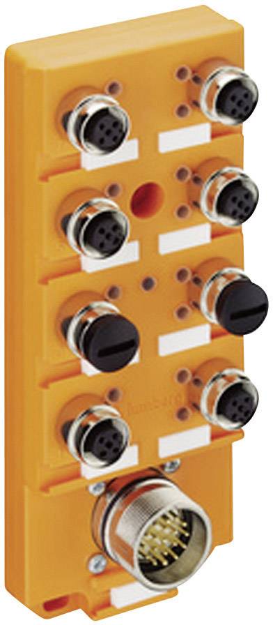 Lumberg Automation ASBSV 8/LED 5 11138 Érzékelő/működtető doboz, passzív M12 elosztó fém menettel 1