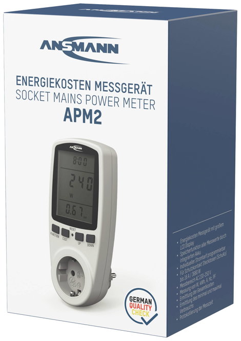 Ansmann APM2 Energiafogyasztás mérő 5. kép