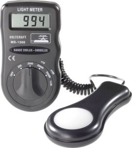 Digitális fénymérő műszer 0,1 - 50000 lx, Voltcraft MS-1300
