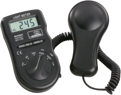Digitális fénymérő műszer 0,1 - 50000 lx, Voltcraft MS-1300 2. kép