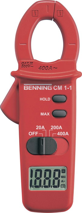 AC váltóáramú lakatfogó, 400A/AC Benning CM 1-1