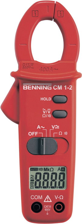 AC váltóáramú lakatfogó multiméter 400A/AC Benning CM 1-2