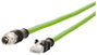 Metz Connect 142M2X15100 M12 Hálózati kábel, patchkábel CAT 6A S/FTP 10.00 m Zöld Olajálló, PUR köpe bélyegkép