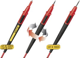 Multiméter mérőkábel, mérőzsinór készlet 1.50 m fekete, piros Fluke TL175 TwistGuard