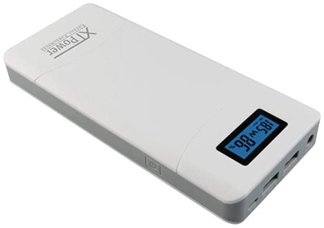 XTPower XT-16000 QC3 Powerbank 15600 mAh Lítiumion USB, DC alj 3.5 mm Fehér 2. kép