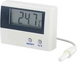 Beépíthető LCD hőmérő modul, panelműszer, elemes hőmérő ‑50-től +80°C-ig Basetech LT-80
