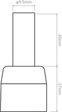 TOOLCRAFT TPS-800HT3 Hőlégfúvó dűzni Hegy méret 9.5 mm Csúcs hossza 37 mm Tartalom, tartalmi egysége 2. bélyegkép
