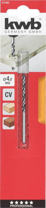 kwb 511464 Fa spirál fúró 1 db 4 mm Teljes hossz 75 mm 1 db 2. kép