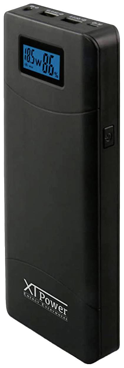 Powerbank 20400 mAh Lítiumion USB, DC alj, fekete, XTPower XT-20000 QC3 3. kép