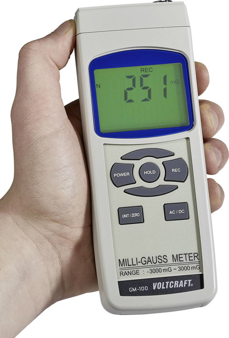 Mágneses mező mérő - magnetometer, Voltcraft GM-100 2. kép