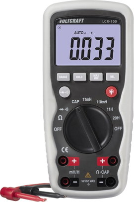 LCR mérőműszer, induktivitás, kapacitás, ellenállásmérő Voltcraft LCR 100