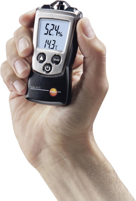 TESTO 610 digitális hő- és páratartalom mérő 2. kép