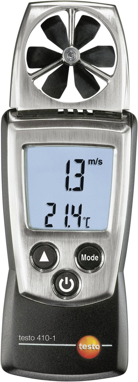 Légáramlásmérő, anemométer 0,4...20 m/s, testo 410-1