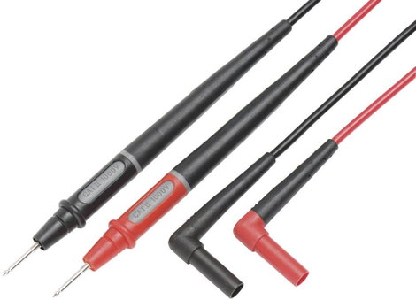 Multiméter mérőkábel, mérőzsinór készlet 1.20 m fekete, piros Fluke TL175E TwistGuard 2. kép