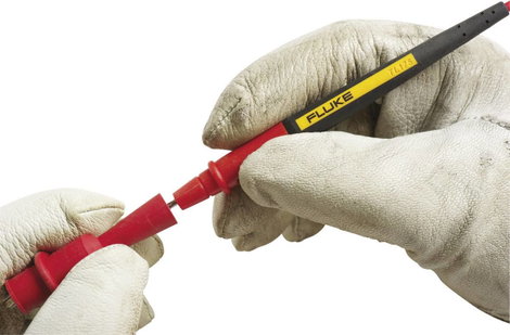 Multiméter mérőkábel, mérőzsinór készlet 1.20 m fekete, piros Fluke TL175E TwistGuard 7. kép