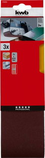 kwb 912524 Csiszolószalag készlet Szemcsézet (num) 240 (H x Sz) 533 mm x 75 mm 3 db 2. bélyegkép