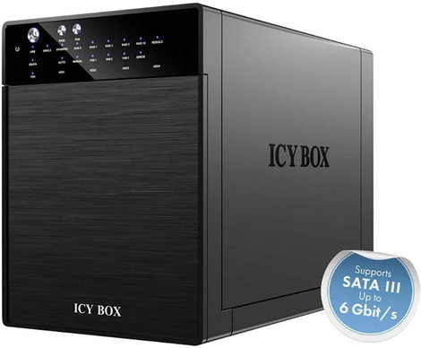 ICY BOX 20641 Ház 3.5 coll USB 3.2 (1. generáció) (USB 3.0), eSATA 2. kép