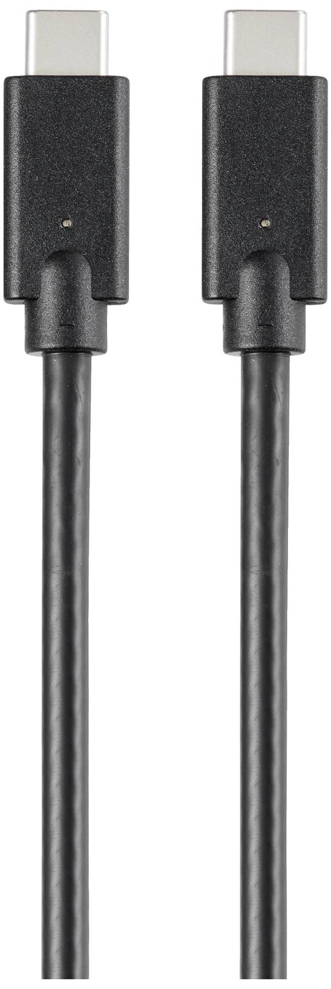 Renkforce USB töltőkábel USB 2.0 USB-C® dugó, USB-C® dugó 2.00 m Fekete TPE köpeny RF-5251922 2. kép