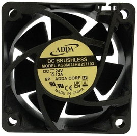 ADDA AG06024HB257103 Axiális ventilátor 24 V/DC (H x Sz x Ma) 60 x 60 x 25 mm