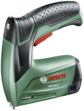 Akkus tűzőgép akkuval és töltővel, Bosch Home and Garden PTK 0603968203