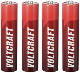 VOLTCRAFT Mikroelem Industrial LR03 Alkáli mangán 1350 mAh 1.5 V 4 db