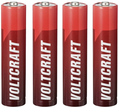 VOLTCRAFT Mikroelem Industrial LR03 Alkáli mangán 1350 mAh 1.5 V 4 db