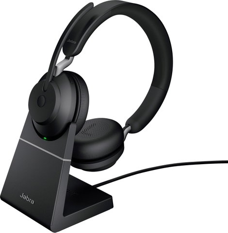 Jabra Evolve2 65 UC Telefon On Ear headset Bluetooth® Stereo Fekete Noise Cancelling Hangerő szabály 2. kép