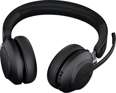 Jabra Evolve2 65 UC Telefon On Ear headset Bluetooth® Stereo Fekete Noise Cancelling Hangerő szabály 5. kép