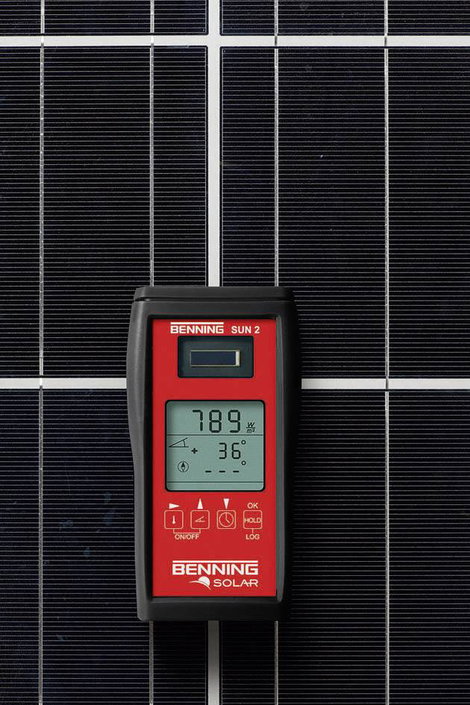 Benning SUN 2 Napfény besugárzás mérő, napfény mérő és hőmérséklet mérő műszer 3. kép