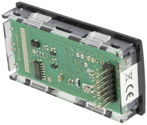 Digitális panelműszer, panelméter zöld háttérvilágítással 200mV 33x68mm TDE DPM962-TG 2. kép