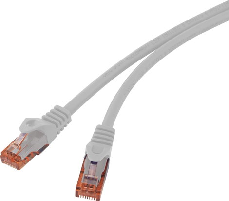 Renkforce RF-5047426 RJ45 Hálózati kábel, patchkábel CAT 6 U/UTP 0.15 m Szürke Védővel, Halogénmente 3. kép