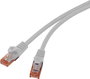 Renkforce RF-5047426 RJ45 Hálózati kábel, patchkábel CAT 6 U/UTP 0.15 m Szürke Védővel, Halogénmente 3. bélyegkép