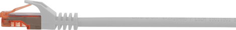 Renkforce RF-5047426 RJ45 Hálózati kábel, patchkábel CAT 6 U/UTP 0.15 m Szürke Védővel, Halogénmente 5. kép
