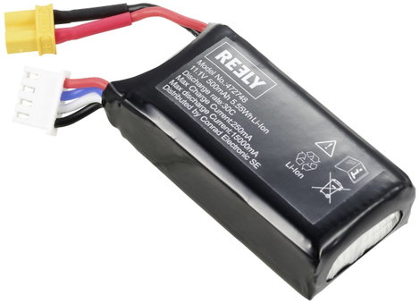 Reely Akkucsomag, LiIon 11.1 V 500 mAh Cellaszám: 3 XT30U 2. kép