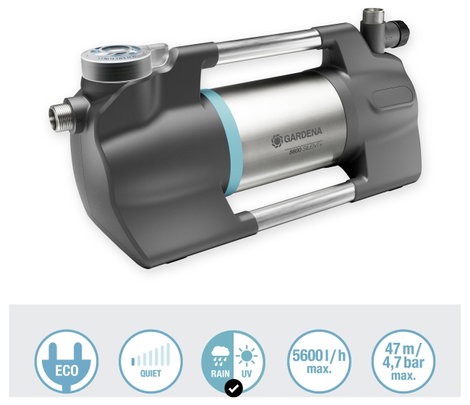 GARDENA 5600 Silent+ Kerti szivattyú 5600 l/óra 47 m 3. kép