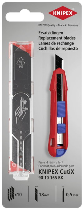 Knipex 90 10 165 E02 KNIPEX 90 10 165 E02 cserepengék 90 10 165 BK-hoz (10x) 119 mm 10 db