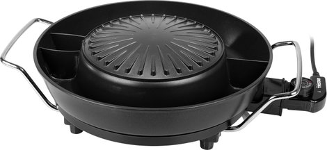 Tristar Korean Hot Pot Grill Fondü 1800 W Tapadásmentes bevonat, Visszajelző lámpa Fekete 6. kép