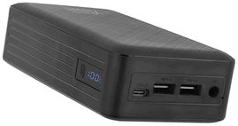 XTPower XT-27000 DC Powerbank 26800 mAh Lítiumion USB, DC alj 3.5 mm Fekete