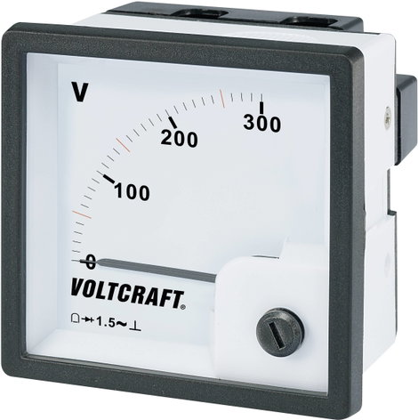 Analóg beépíthető táblaműszer, beépíthető voltmérő 300V Voltcraft AM 72x72 2. kép