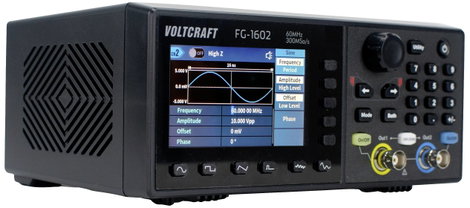 VOLTCRAFT FG-1602 Hálózatról működő függvénygenerátor 1 µHz - 60 MHz 2 csatornás Tetszőleges 4. kép