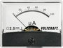 Beépíthető analóg lengőtekercses árammérő műszer 100µA/DC Voltcraft AM-60x46 bélyegkép