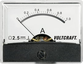 Beépíthető analóg lengőtekercses árammérő műszer 1A/DC Voltcraft AM-60x46