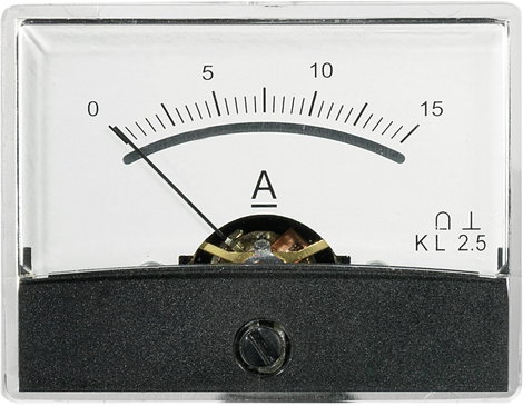 Beépíthető analóg lengőtekercses árammérő műszer 15A/DC Voltcraft AM-60x46