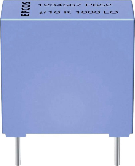 TDK B32529C0104J000 1 db Poliészter kondenzátor 0.10 µF 63 V/DC, 40 V/AC 5 % 5 mm (H x Sz x Ma) 7.30
