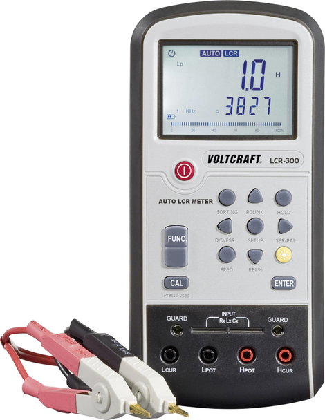 LCR mérőműszer, induktivitás, kapacitás, ellenállásmérő Voltcraft LCR-300