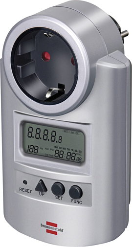 Energiafogyasztás mérő 0 – 9999,9 kWh, Brennenstuhl 1506600 EM 231 E LCD