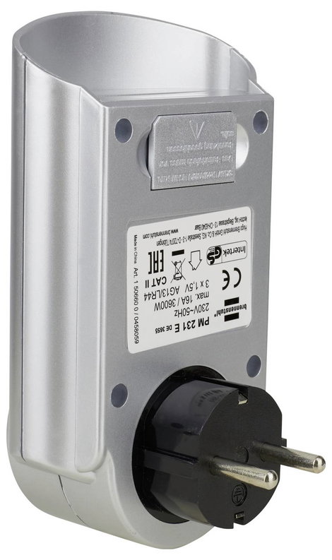 Energiafogyasztás mérő 0 – 9999,9 kWh, Brennenstuhl 1506600 EM 231 E LCD 2. kép